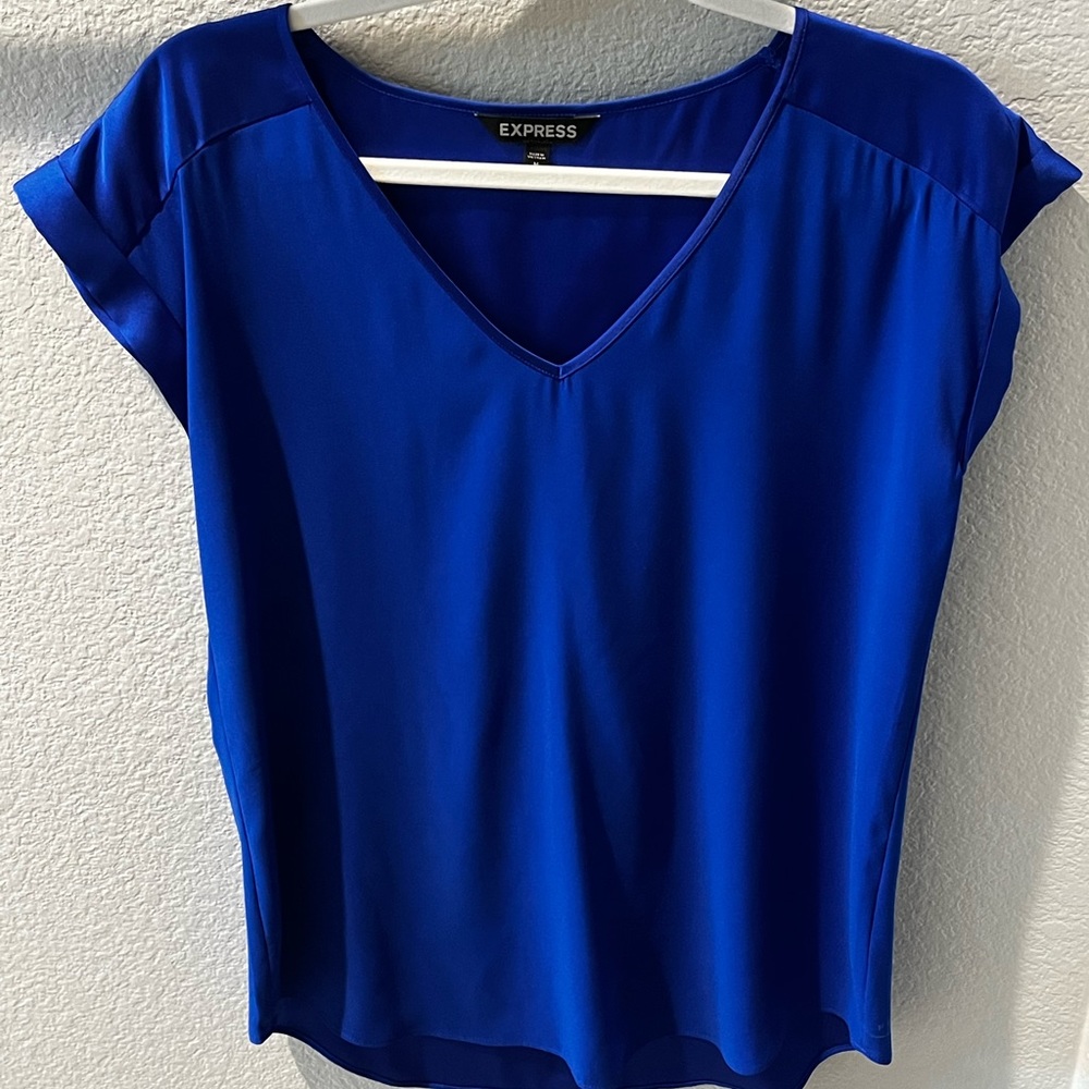 Express Cobalt Blue Gramercy Tee